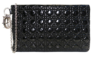 Cannage Quilted Clutch Wristlet, front view